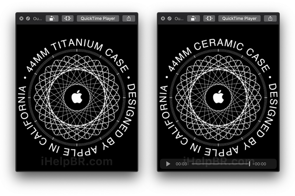 Apple Watch animation titaium and ceramic iHelp BR