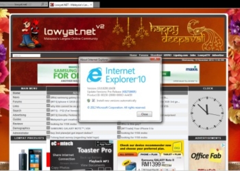Microsoft Internet Explorer 10 for Windows 7
