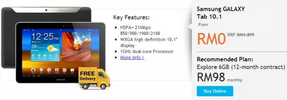 DiGi Samsung Galaxy Tabl 10.1 RM0