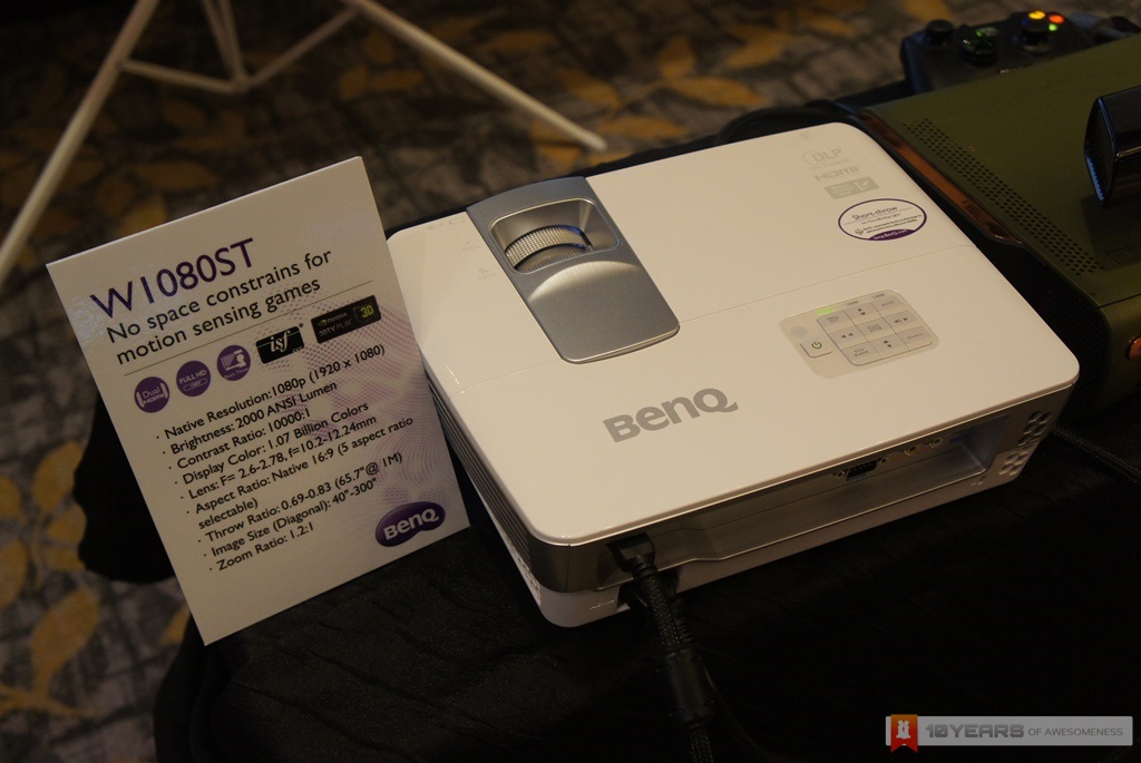 BenQ W1080ST Full HD Short Throw Projector