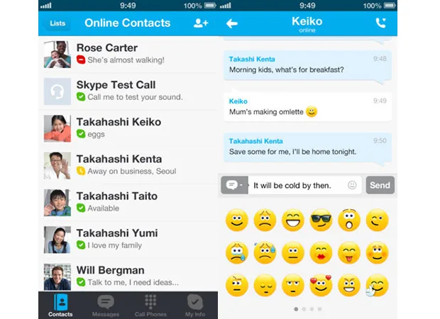Skype iOS App Update