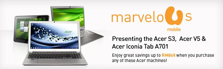 U Mobile Acer Broadband Packages U Mobile Acer Broadband Packages