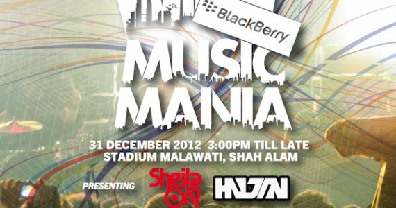 Win A Pair Of Tickets To The BlackBerry Music Mania Concert & Carnival This NYE!