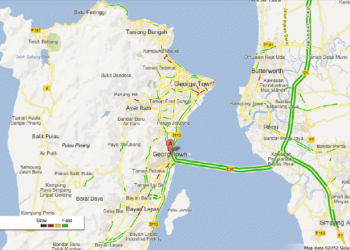 Google Maps Live Traffic Penang