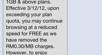 Maxis Removes Internet Charges for 1GB and above