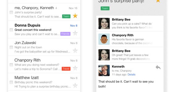 App Updates of the Day – Gmail, YouTube, Foursquare and Facebook Messenger