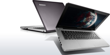 IdeaPad U310 Laptop PC Metallic Grey Front Back View 1L 940x475