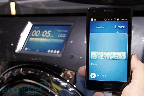 CES 2012: Samsung Making your Washer and Dryer Smart Too 1 Samsung Washer Dryer WiFi