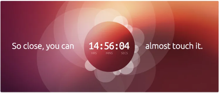 Ubuntu Teases a Touch-Based OS on Webpage with Counter, Approximately 15 Hours More to go... 1 Ubuntu Countdown