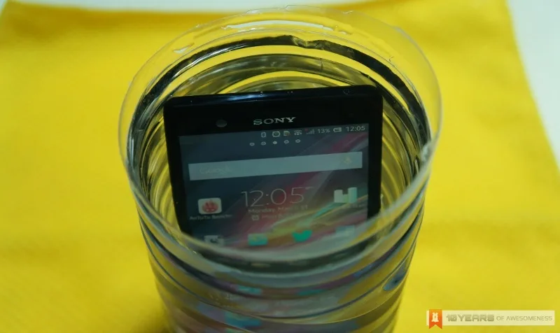 Sony Xperia Z Underwater