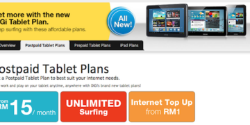 DiGi Postpaid Tablet Plans