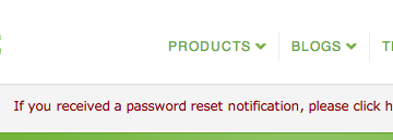 Evernote Reset Password