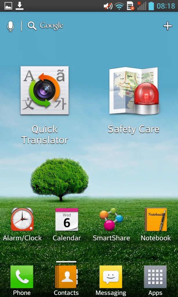 LG Optimus G Quick Translate and Safety Care