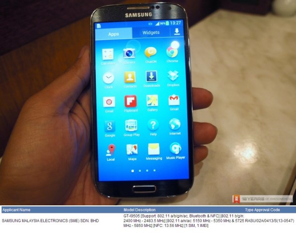 Samsung Galaxy S4 LTE on SIRIM