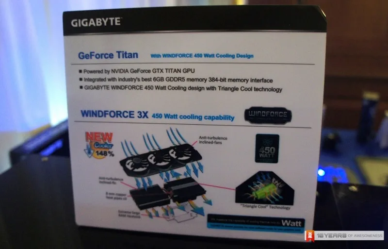 Gigabyte Windforce 3X 450W GTX Titan
