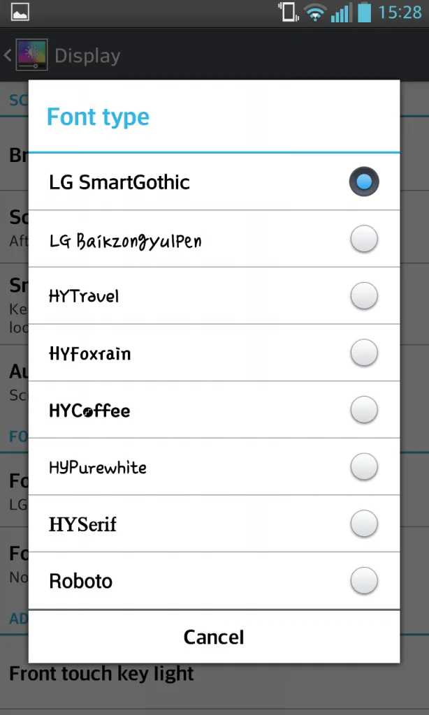 Change Font