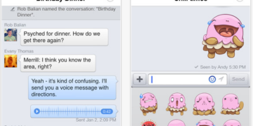 Facebook iOS Chat Head and Stickers