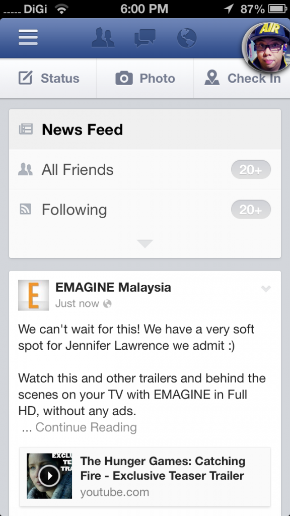 New FB App News Feed 2