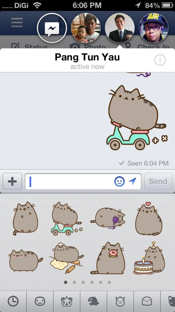 New FB App Stickers Animated
