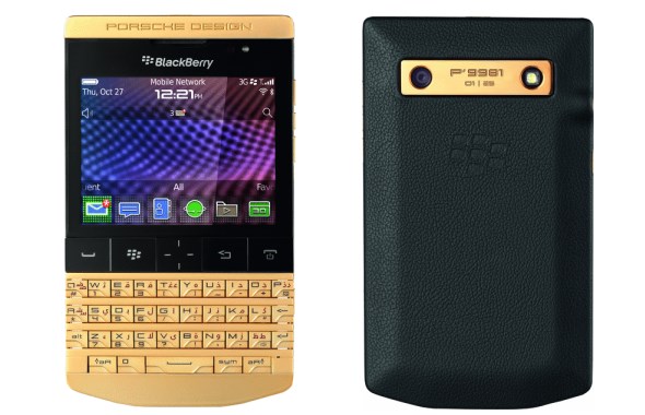 Porsche Design Unveils Gold BlackBerry P'9981, Limited To 25 Units