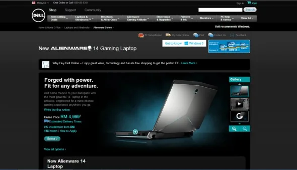 Dell Malaysia - Alienware 14