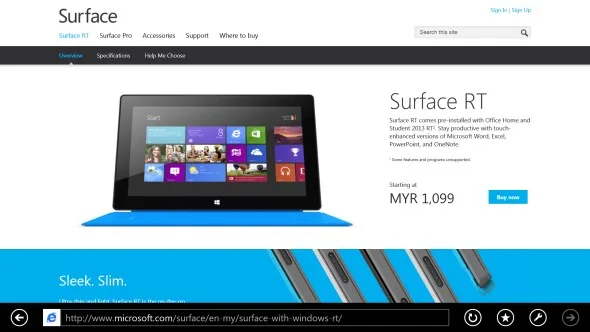 Microsoft Surface RT Malaysia - July 2013