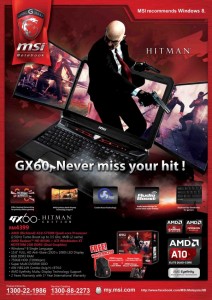 MSI GX60 Hitman Edition