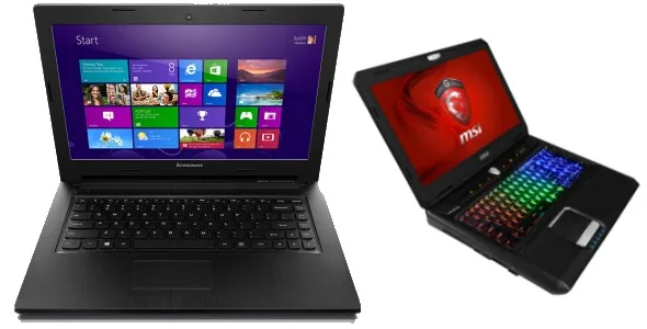 Lenovo G405S and MSI GX60
