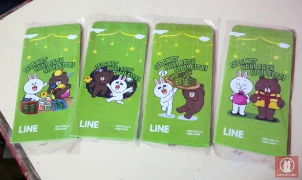 Line Raya Envelopes 2013