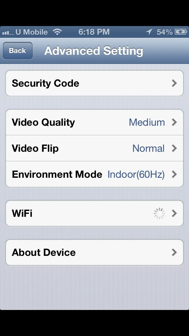 Settings Page