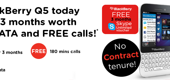 BlackBerry Q5 Now Available from TuneTalk at RM1,299 Inclusive of Free Data, Talk Time and More