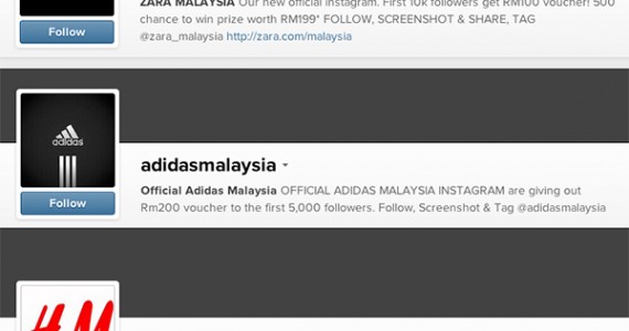 psa h m zara starbucks adidas and moet chandon are not giving you free stuff on instagram - follower instagram malaysia free