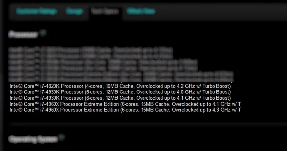 Intel Ivy Bridge-E Processor Options for Alienware Aurora R4 Desktop System