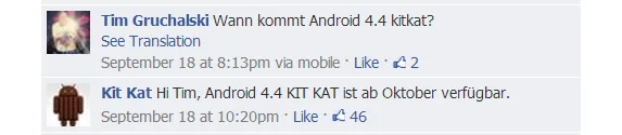 Android 4.4 Kit Kat FB