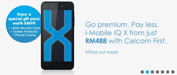 Celcom imobile IQ X Main