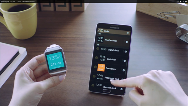 Samsung Galaxy Note III and Gear Demo Video