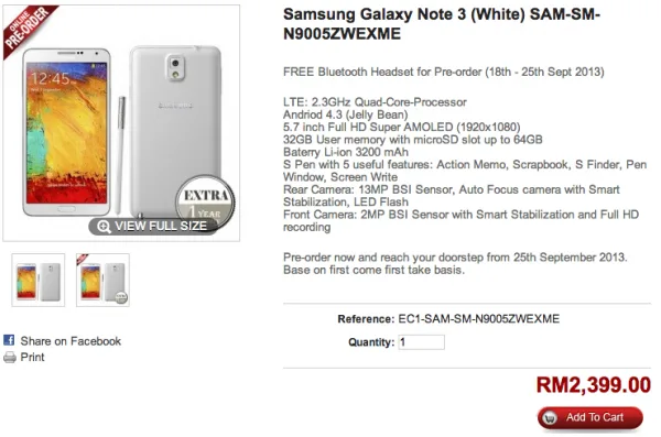 Senheng Note 3 Preorder