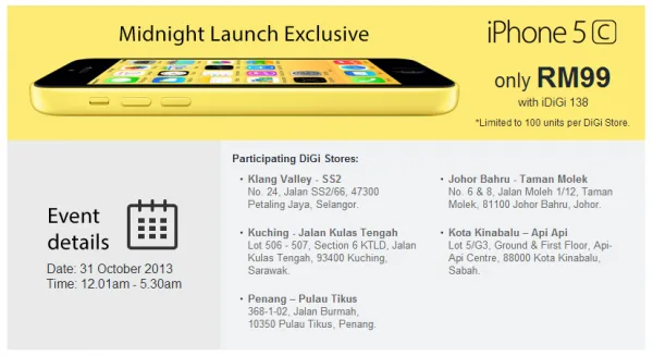 DiGi iphone Price Unveiled