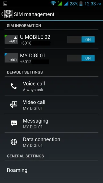 Dual SIM Management