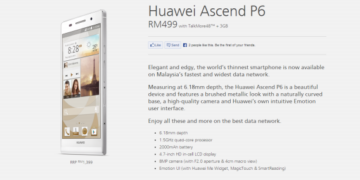 Maxis Huawei Ascend P6