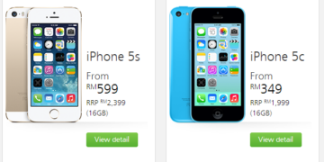 Maxis iPhone 5S and iPhone 5C
