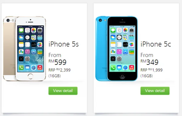 Maxis iPhone 5S and iPhone 5C