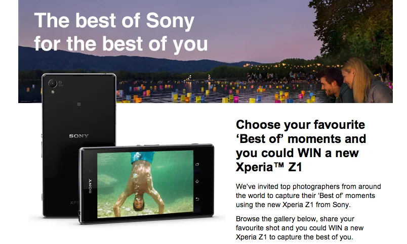 Xperia Z1 Best of contest
