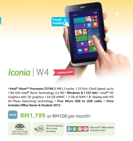 Acer Iconia W4