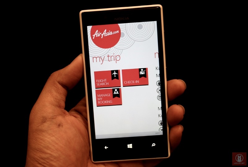AirAsia App for Windows Phone 07