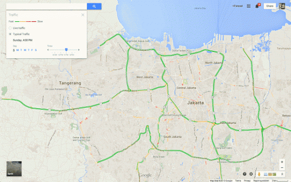 Google Maps Typical Traffic