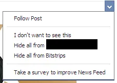 Hiding posts