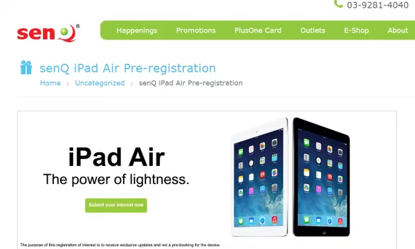 SenQ iPad ROI