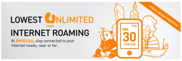 U Mobile Unlimited Internet Roaming