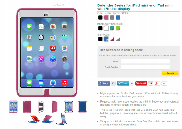 12 Otterbox Defender Series for iPad mini DIY